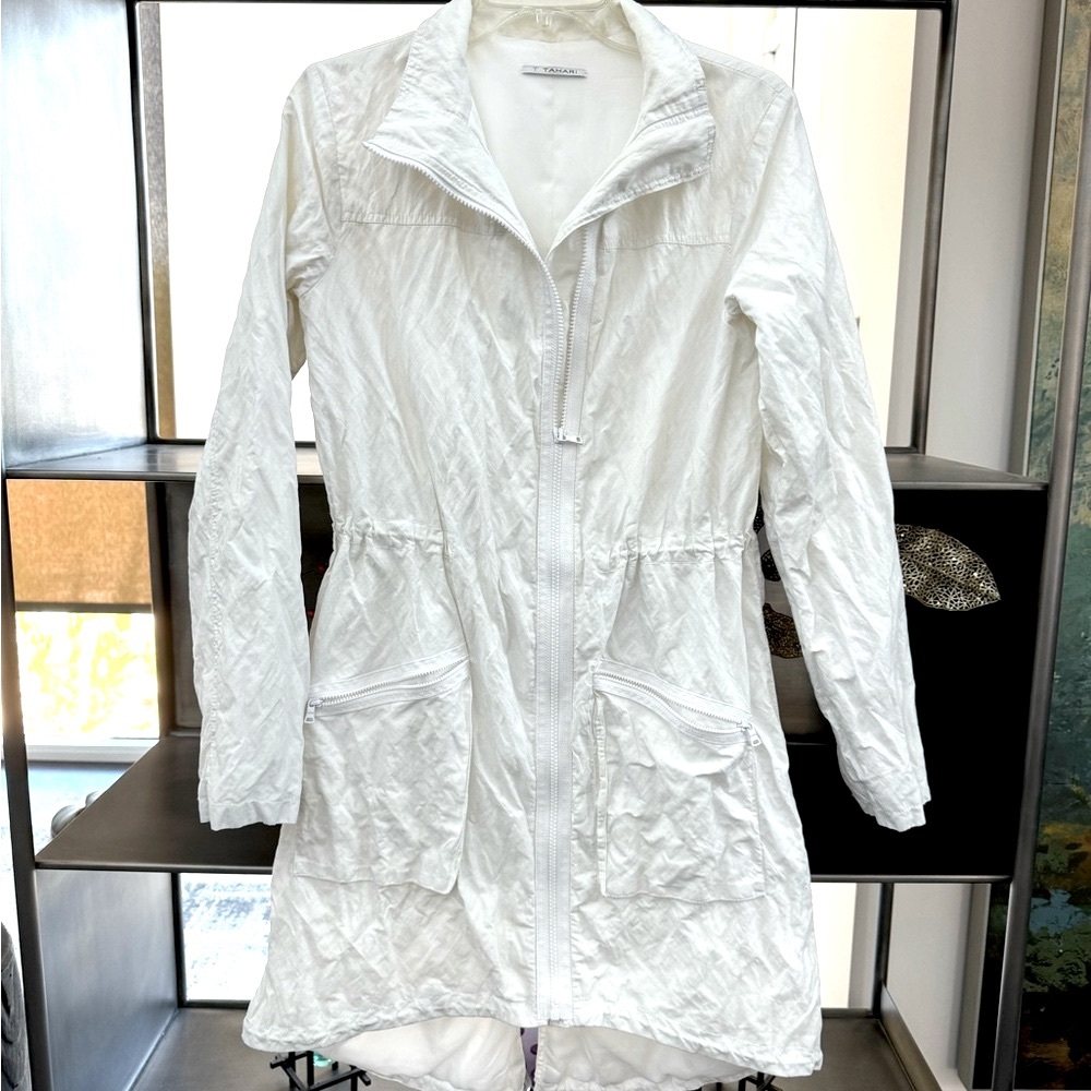 Tahari long zip jacket
